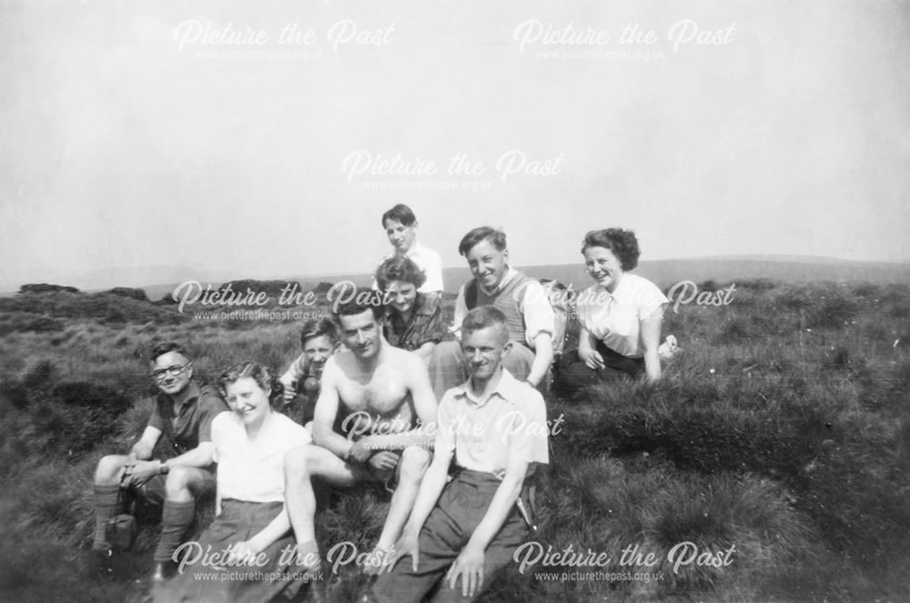 Church Members Camping at Kinder Scout, Edale, 1960s