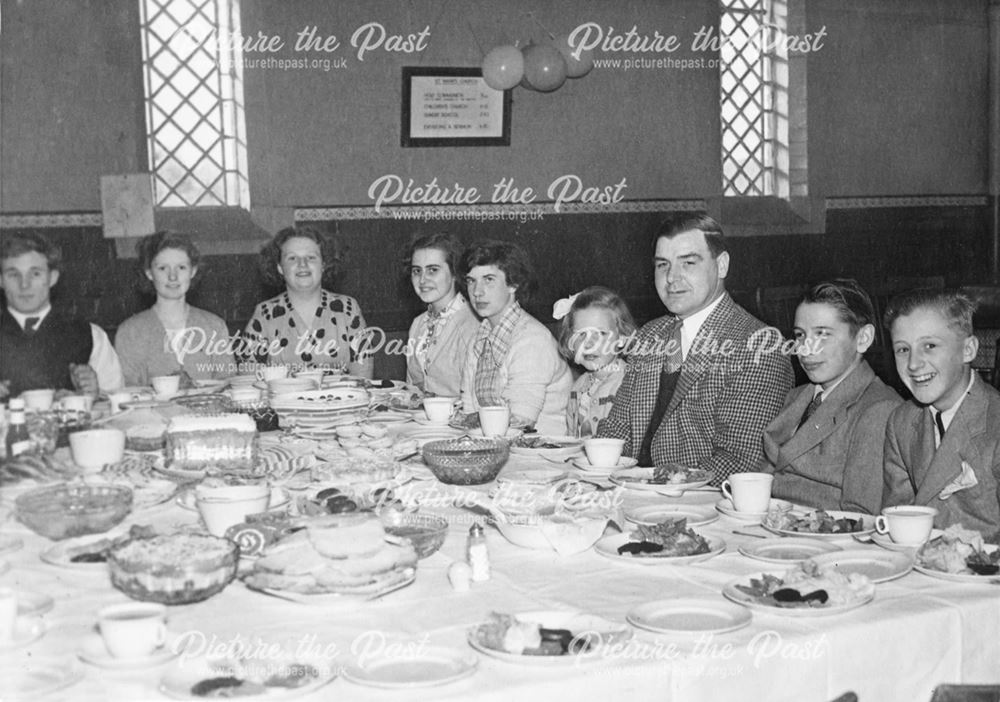 St. Mary's Church Christmas Tea Party, Cromford?, 1960s