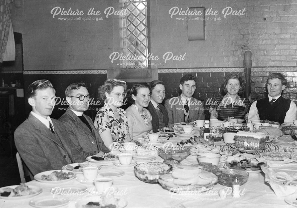 St Mary's Church Christmas Tea Party, Cromford?, 1960s