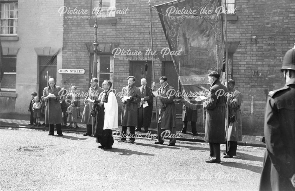 Holy Trinity Church Parade (Whitsun Tide?), Hope Street, Derby, 1953-56