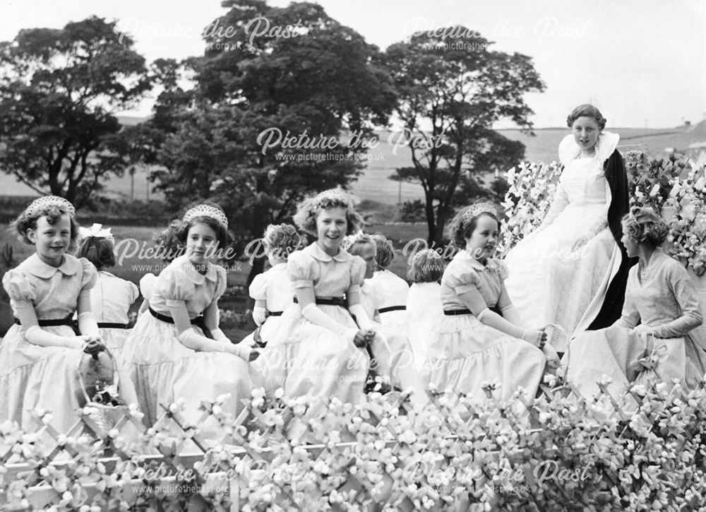 Carnival Queen and Attendants, Dove Holes, 1956-58