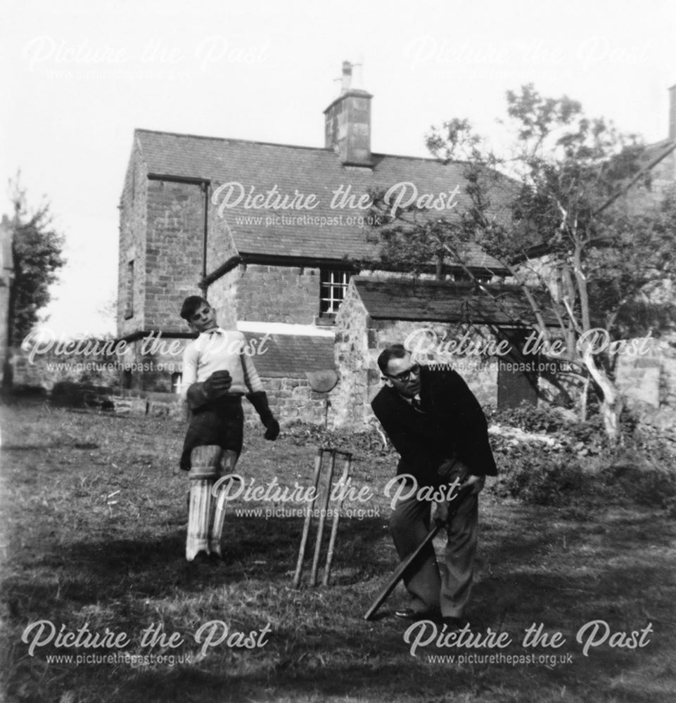 Family Game of Cricket, c 1950s