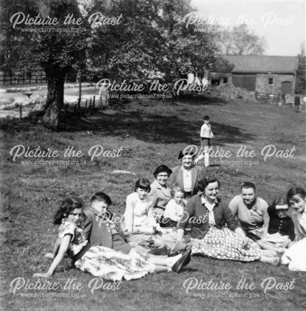 Children Playing Group Games at a Picnic, 1950s-60s