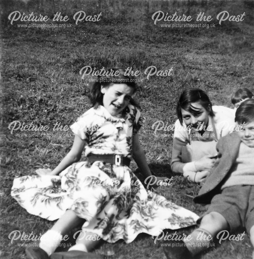 Children Playing Group Games at a Picnic, 1950s-60s