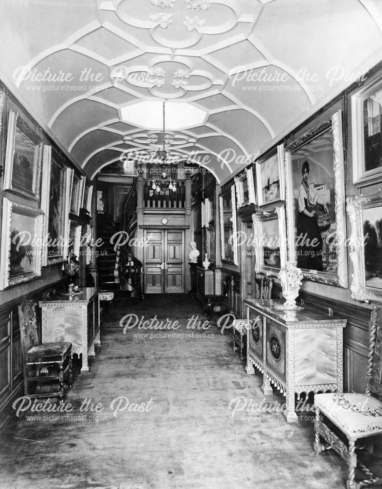 Corridor, Thornbridge Hall, Great Longstone, c 1930s