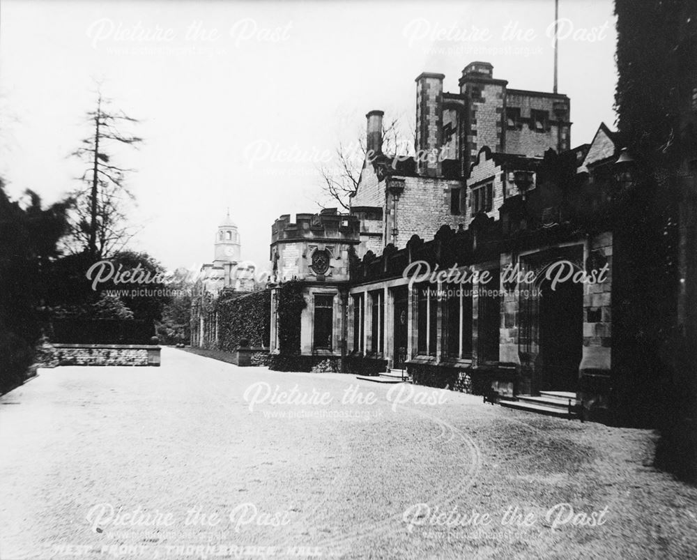 Driveway, Thornbridge Hall, Great Longstone, c 1930s?