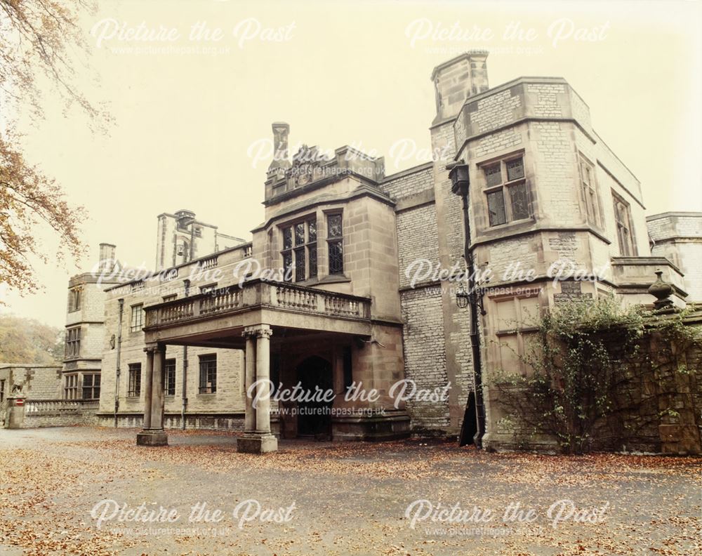 Entrance, Thornbridge Hall, Great Longstone, 1984