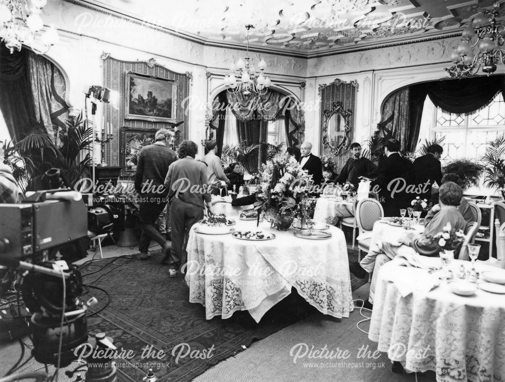 BBC Filming at Thornbridge Hall, Great Longstone, 1987