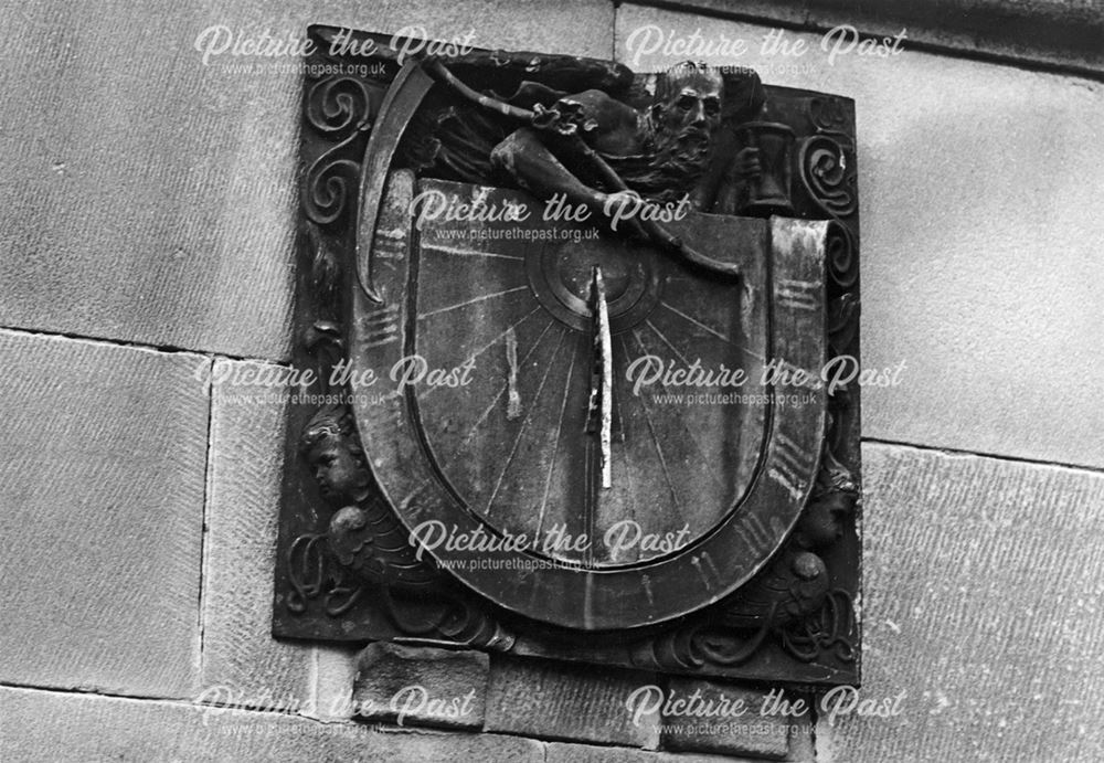 Sundial at Thornbridge Hall, Great Longstone, c 1980s