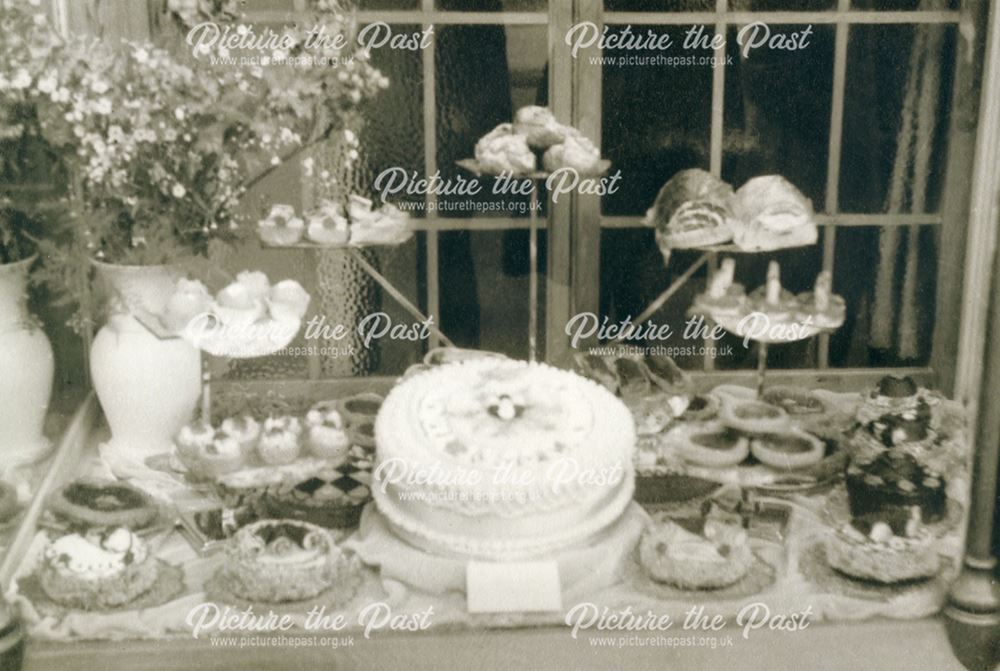 Bloomers Confectionary Shop Window Display for Carnival, Water Lane, Bakewell, 1950