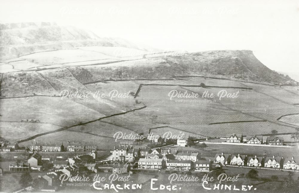 The Arcade Being Built, Eccles Lane, Chinley, 1911