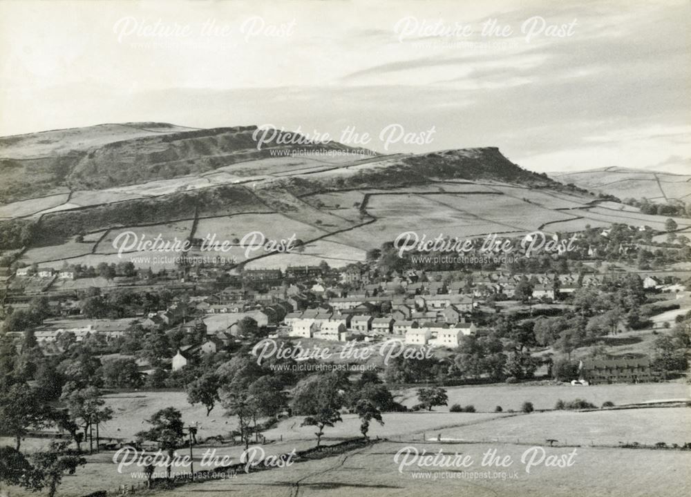 View of Chinley from Eccles Lane, Chinley, 1960s