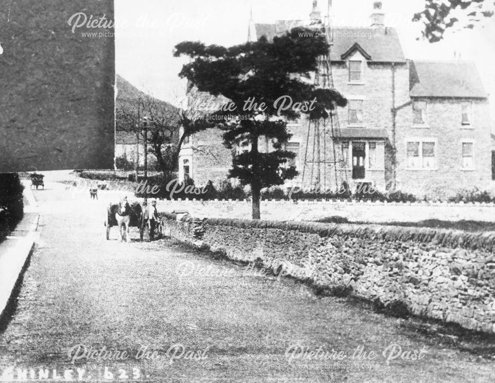 The New Princes Hotel and Green Lane, Chinley, c 1902-1910s