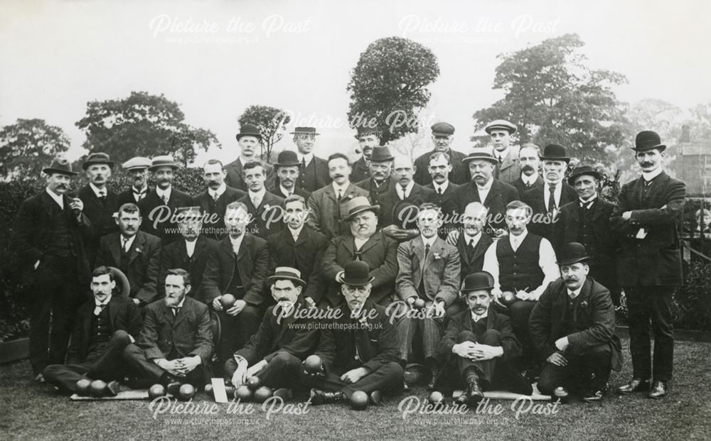 Bowls at the Princes Hotel, Green Lane, Chinley, c 1902-1910s