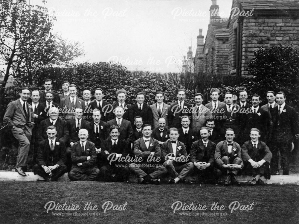 Bowls at the Princes Hotel, Green Lane, Chinley, c 1920s-1930s