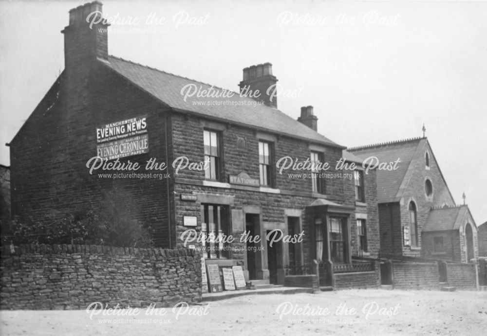 Springfield View and Post Office, Buxton Road, Chinley, c 1900s