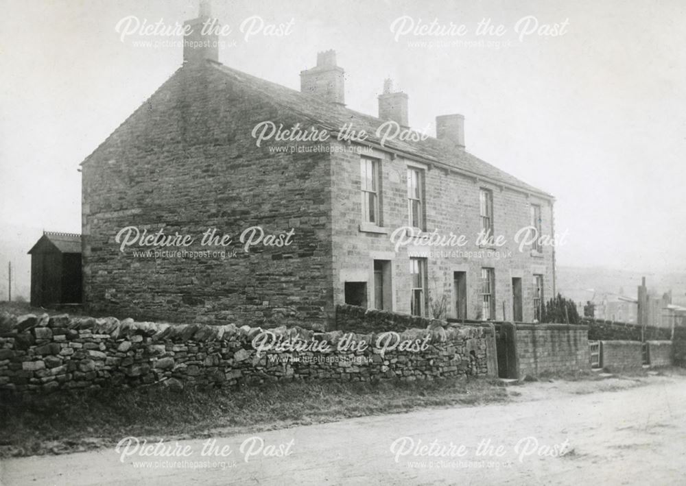 Derby Terrace - the First Houses on Buxton Road, Chinley, c 1890s-1900s