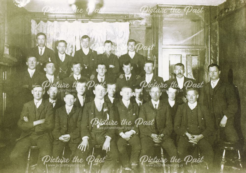 Lads Club Meeting, Chinley, c 1900s