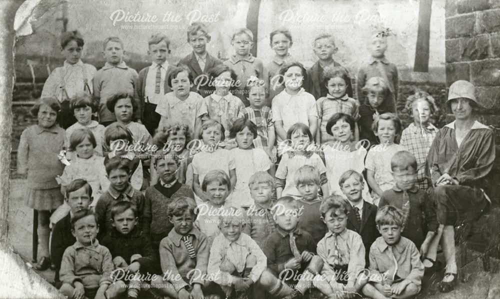 Group Photo, Chinley School, Buxton Road, Chinley, 1926