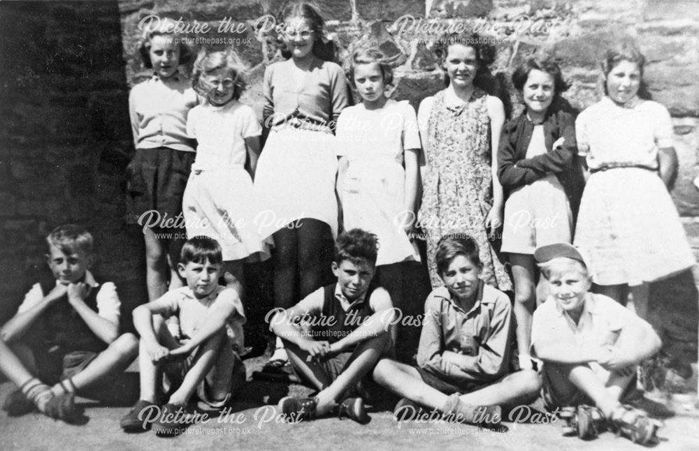 Class Photo, Chinley School, Buxton Road, Chinley, 1955