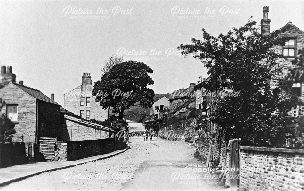 Stubbins Lane, Chinley,  c 1900