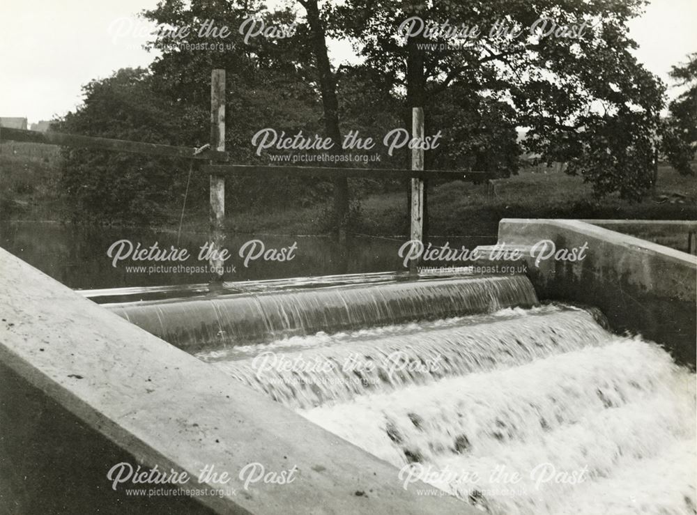 After the Storm at Alderbrook Dam, Chinley, 1939