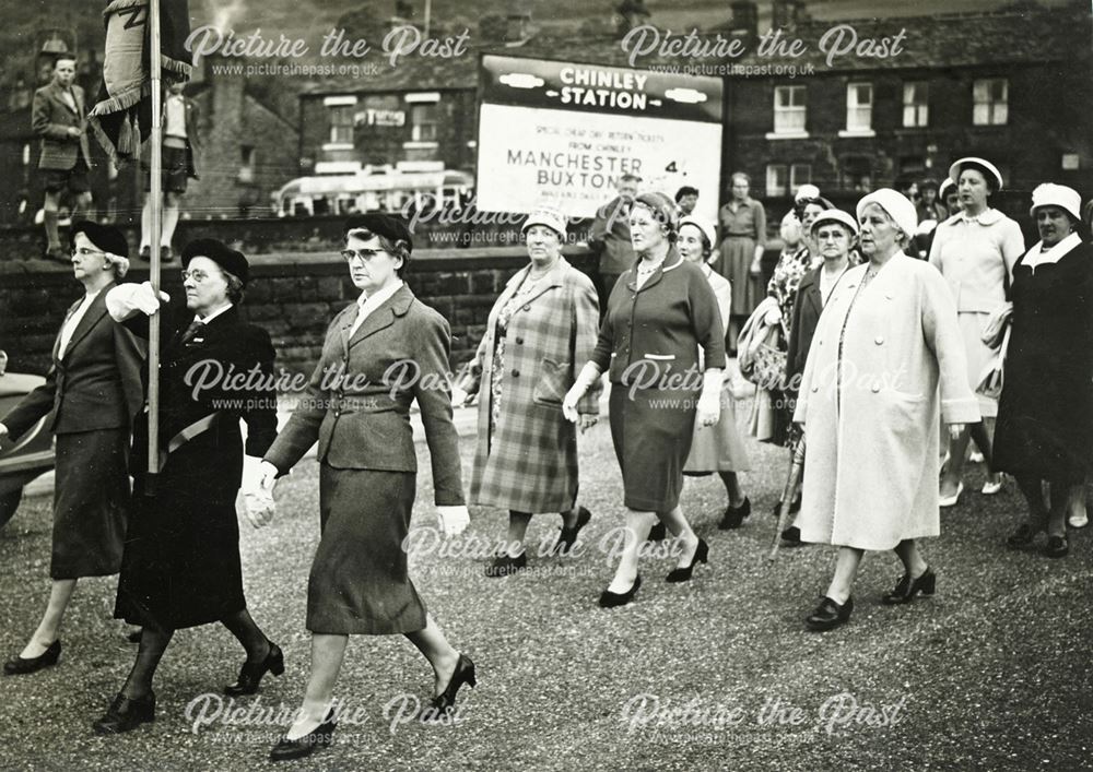 British Legion Parade, Chinley, c 1950s