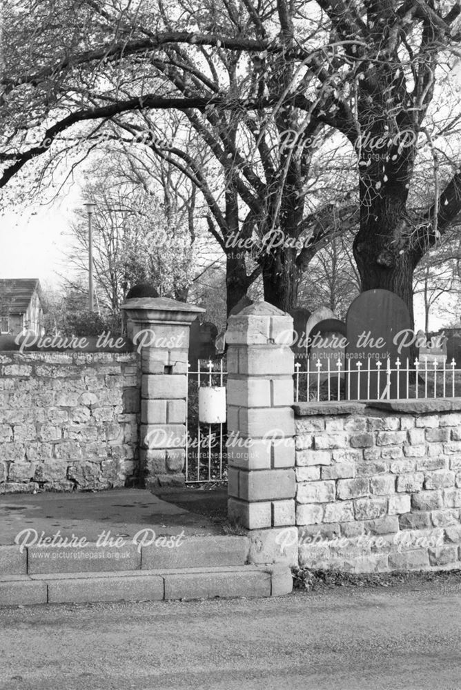 Churchyard, St. James the Great, Church Street, Barlborough, c 1975