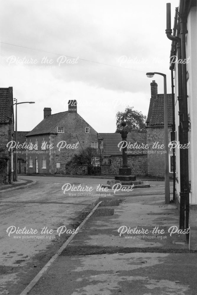 View to Village Cross from Park Street, Barlborough, c 1975