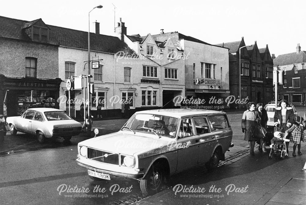 The Old Bell Inn and Ritz Cinema, Market Place, Long Eaton, 1978