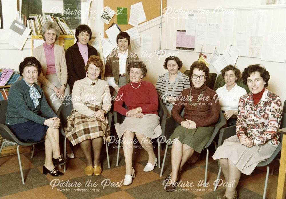 All Saint's Infant School Teachers, All Saints Road, Matlock, 1979-80