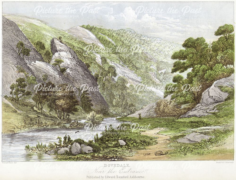 Entrance to Dovedale by Edward Price (1800-c1885), c 1868?