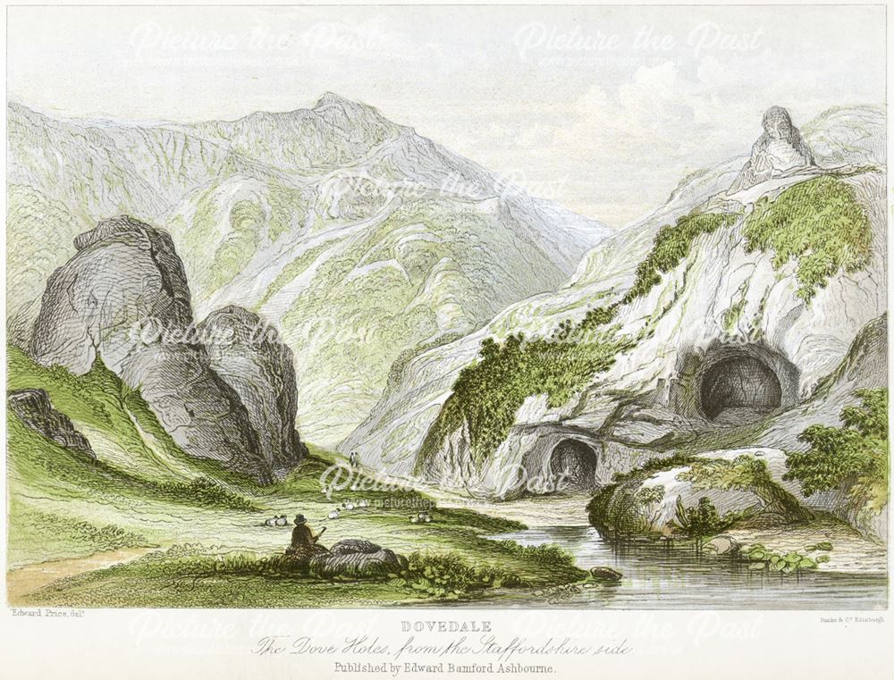 Dove Holes, Dovedale, by Edward Price (1800-c1885), c 1868?
