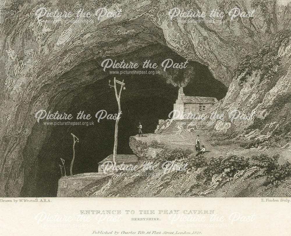 Entrance to Peak Cavern, Goosehill, Castleton, 1829