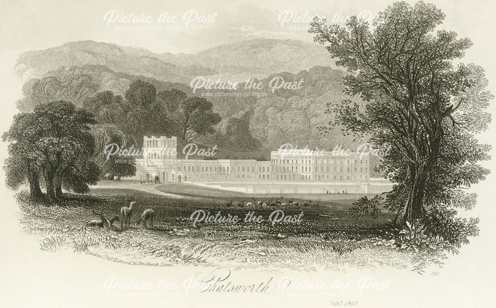 Chatsworth House, Chatsworth Estate, 1840