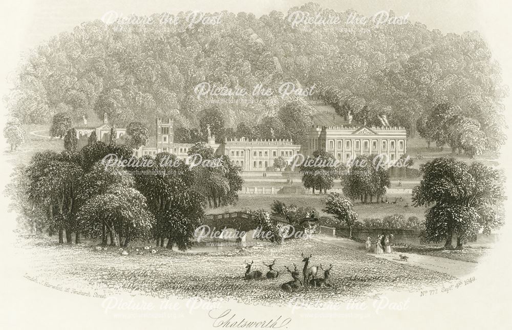 Chatsworth House, Chatsworth Estate, 1849