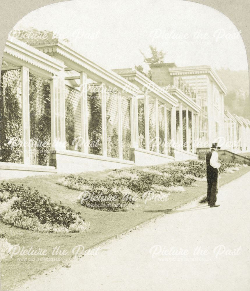 Conservatory, Chatsworth Gardens, Chatsworth, c 1868