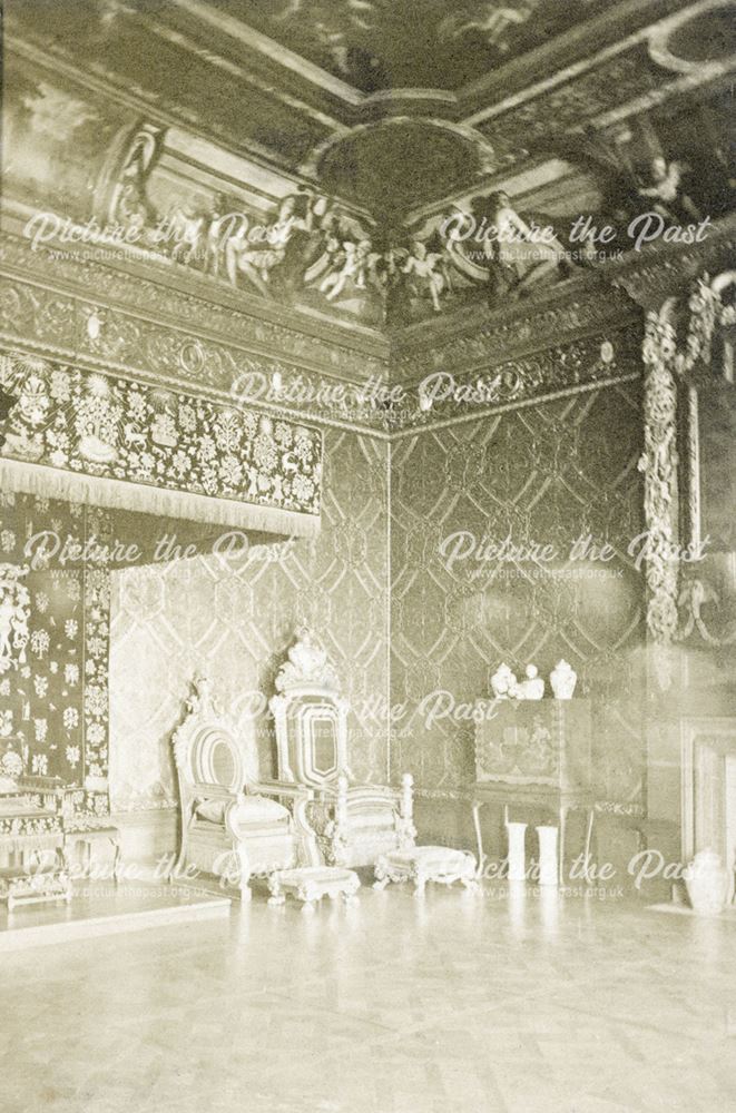 The State Bedroom, Chatsworth House, Chatsworth, c 1868