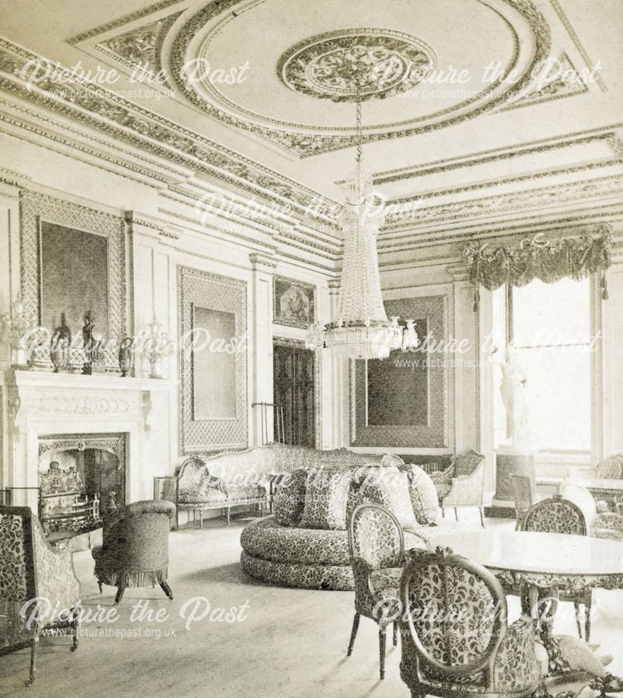 The Drawing Room, Chatsworth House, Chatsworth, c 1868