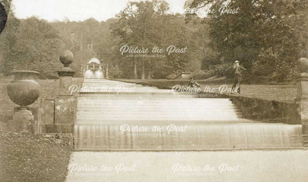 The Cascade, Chatsworth Gardens, Chatsworth, c 1868