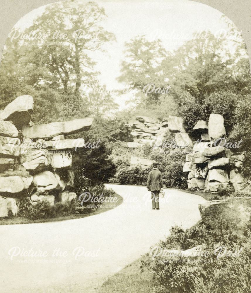 The Rockery, Chatsworth Gardens, Chatsworth, c 1868