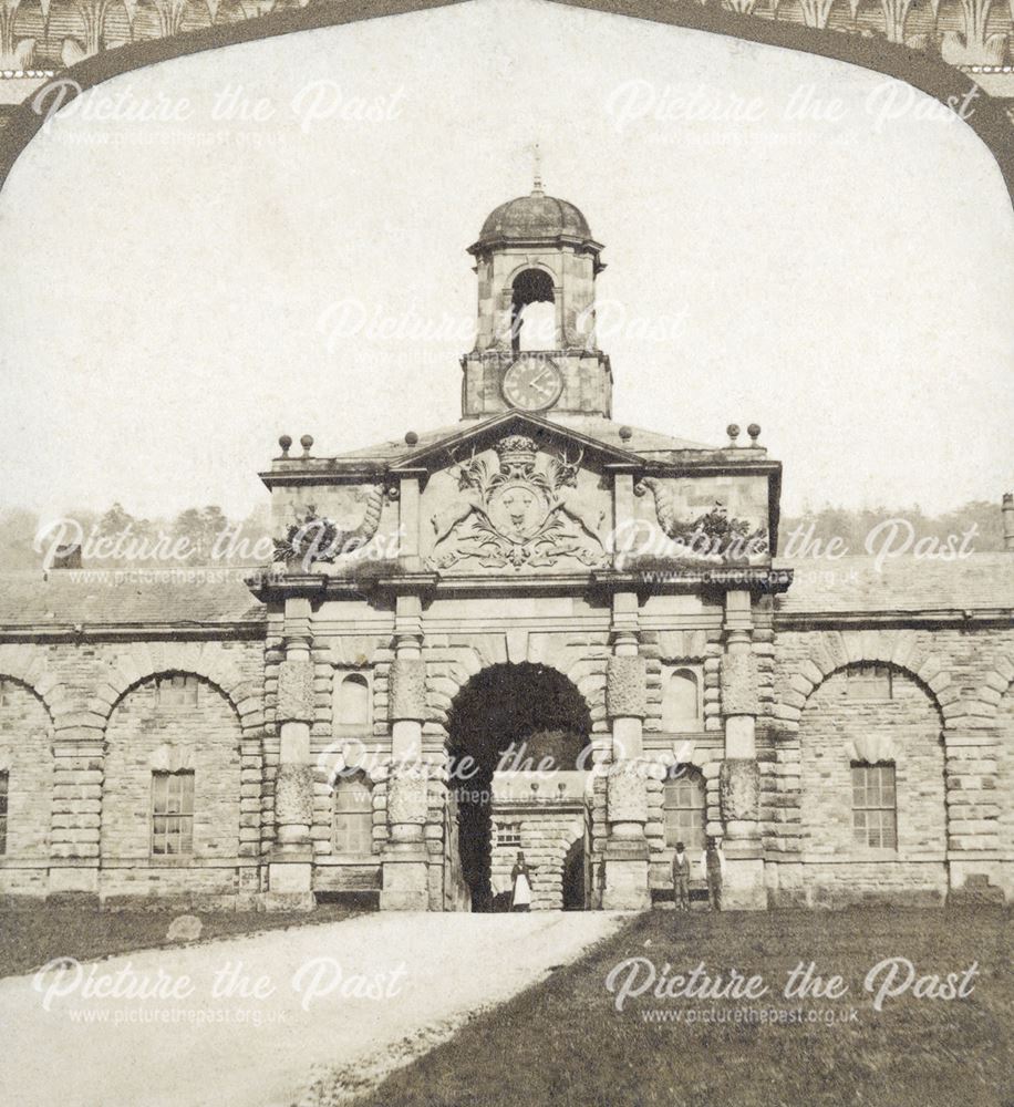 The Stables, Chatsworth House, Chatsworth, c 1868