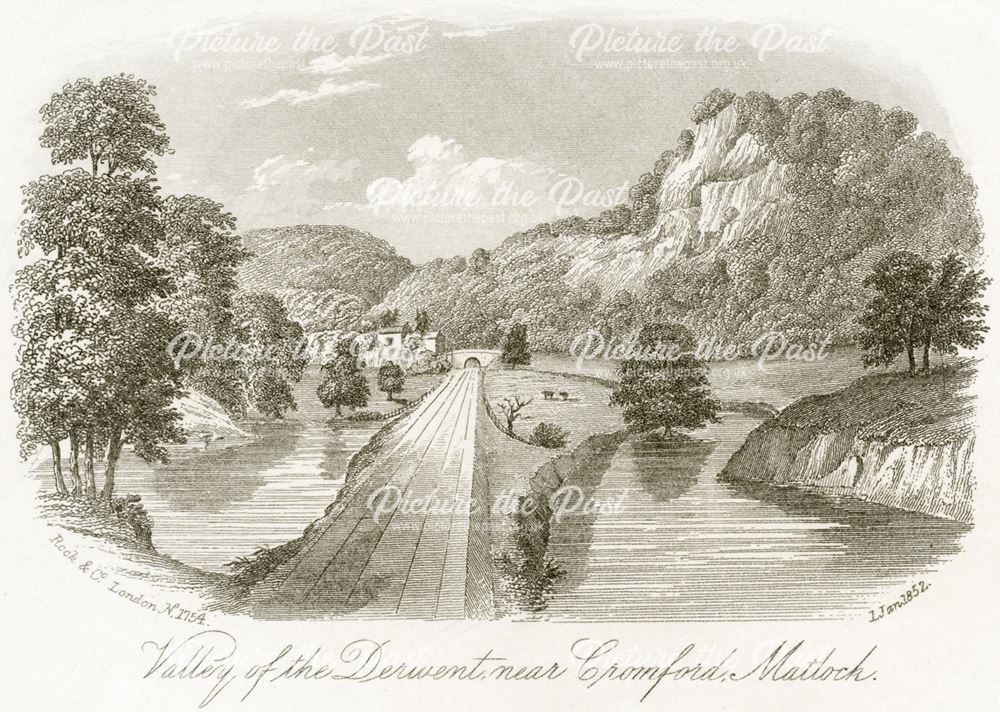 Valley of the Derwent, Cromford, c 1851