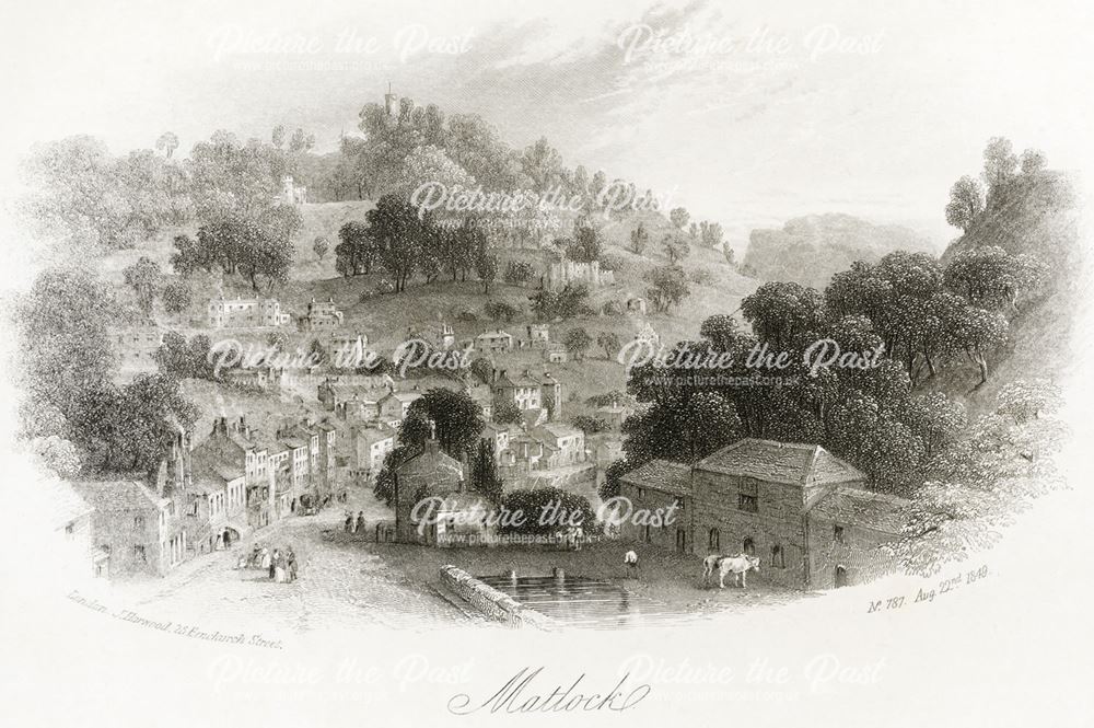 View Towards Prospect Tower, Matlock Bath, 1840