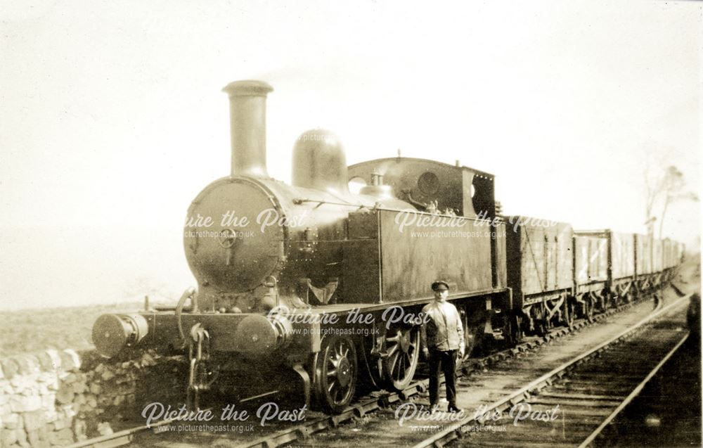 Engine at Sheep Pasture Incline, High Peak Railway, Cromford, 1936