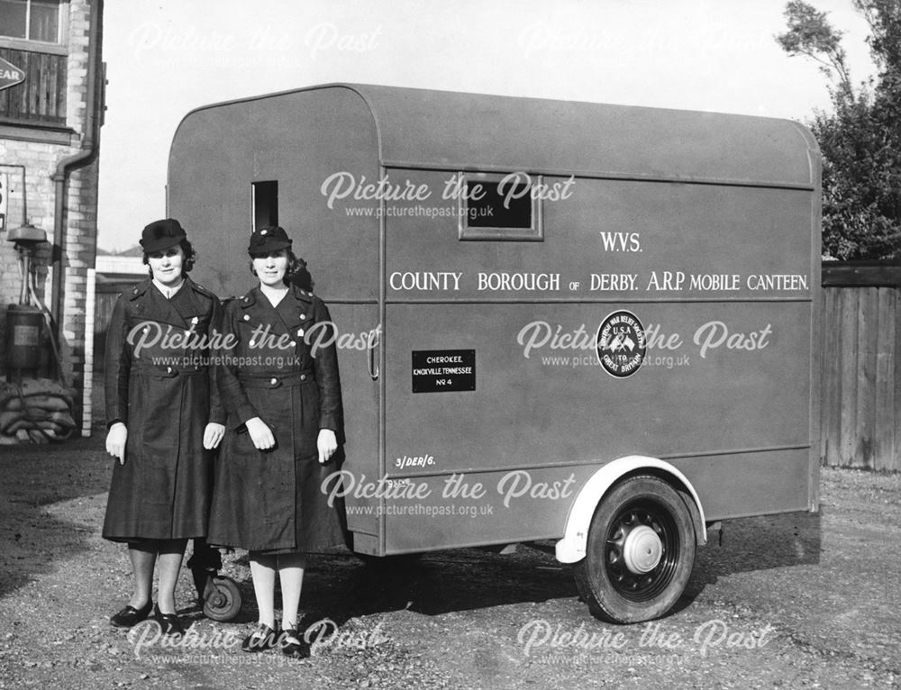 Women's Voluntary Service A.R.P Mobile Canteen, Derbyshire, c 1940