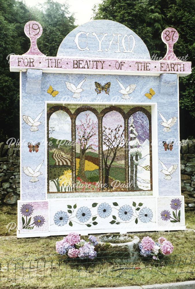 Well Dressing, Eyam, 1987