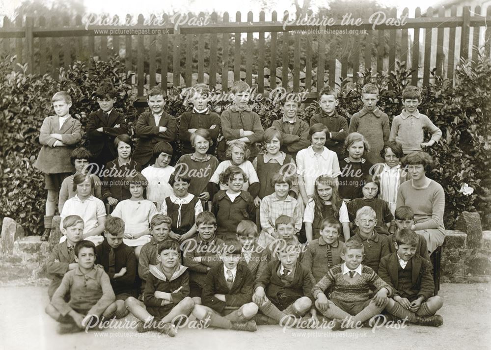 Miss Chapman's Clas, Darley Dale Council School, Darley Dale, c 1928