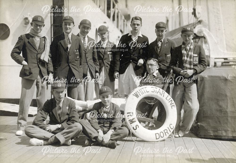 School Class on Board the SS Doric, 1932