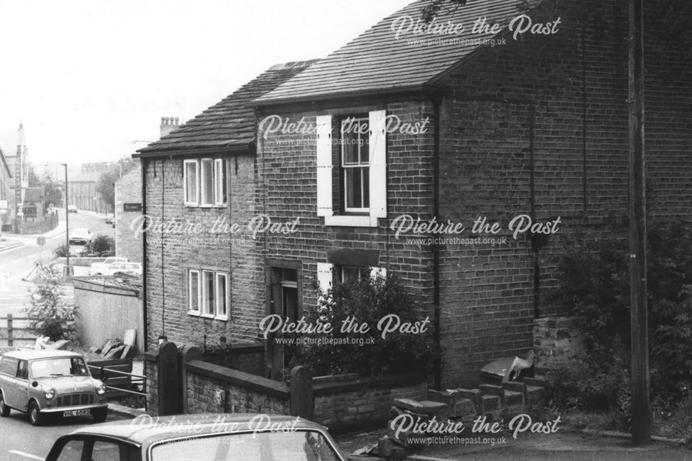 Numbers 2 and 4 New Mills Road, Hayfield, c 1977